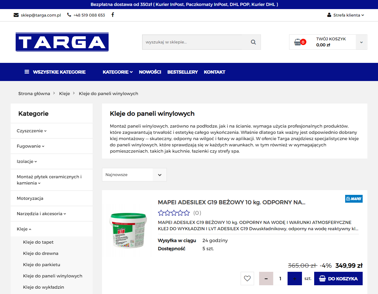 Klej do paneli winylowych w pomieszczeniach mokrych - na co zwrócić uwagę?